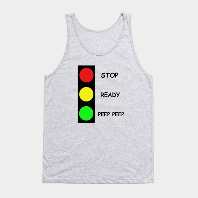 Stop Ready Peep Peep Tank Top by wael store